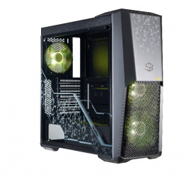 Gabinete Cooler Master MasterBox MB500 TUF con Ventana RGB, Midi-Tower, ATX/Micro-ATX/Mini-ITX, USB 3.0, sin Fuente, Negro 