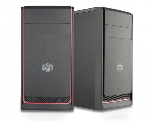 Gabinete Cooler Master MasterBox E300L, Mini-Tower, micro-ATX/mini-ITX, USB 3.1, sin Fuente, Negro/Rojo 
