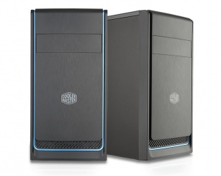 Gabinete Cooler Master MasterBox E300L, Mini-Tower, micro-ATX/mini-ITX, USB 3.1, sin Fuente, Negro/Azul 
