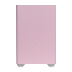Gabinete Cooler Master MasterBox NR200P Color con Ventana, Mini-Tower, Mini ITX/Mini DTX, USB 3.0, sin Fuente, 2 Ventiladores Instalados, Rosa/Blanco 