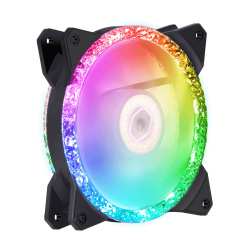 Ventilador Cooler Master MF120 Prismatic RGB, 120mm, 650 - 2000RPM, Negro - 3 Piezas 
