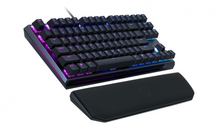 Teclado Gamer Cooler Master MK730 RGB, Teclado Mecánico, Cherry MX Blue, Alámbrico, Negro (Inglés) 