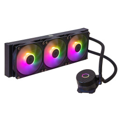 Cooler Master MasterLiquid 360L Core ARGB Enfriamiento Líquido para CPU, 3x 120mm, hasta 1750RPM, Negro  