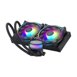 Cooler Master MasterLiquid ML240 Illusion Enfriamiento Líquido para CPU, 2x 120mm, hasta 1800RPM, Negro  