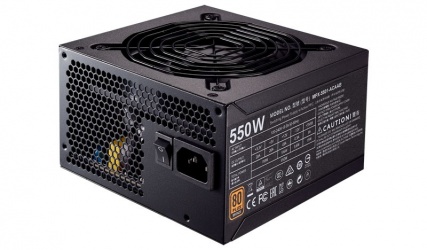 Fuente de Poder Cooler Master MWE 550 80 PLUS Bronze, 20+4 pin ATX, 120mm, 550W 