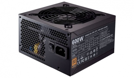 Fuente de Poder Cooler Master MWE 80 PLUS Bronze, 24-pin ATX, 120mm, 600W  