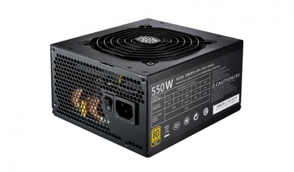 Fuente de Poder Cooler Master MWE GOLD 550 80 PLUS Gold, 24-pines ATX, 120mm, 550W 