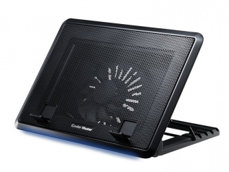 Cooler Master NotePal Ergostand II para Laptops 17'', con 1 Ventilador de 700RPM, Negro 