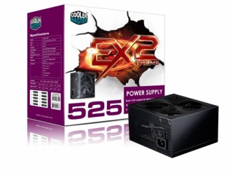Fuente de Poder Cooler Master Extreme 2, 20+4 pin ATX, 525W 