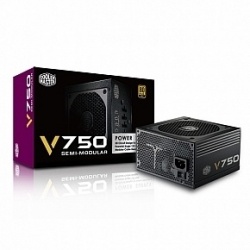 Fuente de Poder Cooler Master V750 Semi-Modular 80 PLUS Gold, ATX, 120mm, 750W 