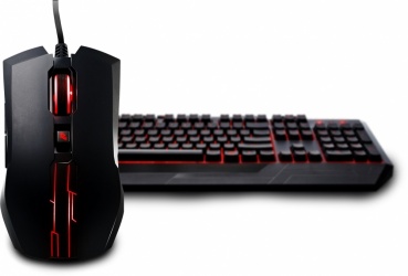 Kit Gamer de Teclado y Mouse Cooler Master Devastator II Rojo, Alámbrico, USB, Negro 