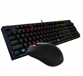 Kit Gamer de Teclado y Mouse Cooler Master MasterKeys Lite L, Alámbrico, USB, Negro (Español) 