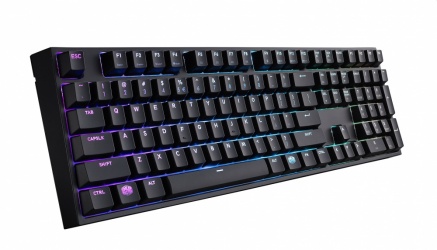 Teclado Gamer Cooler Master Masterkeys Pro L RGB, Cherry MX Brown, Alámbrico, Negro (Inglés) 