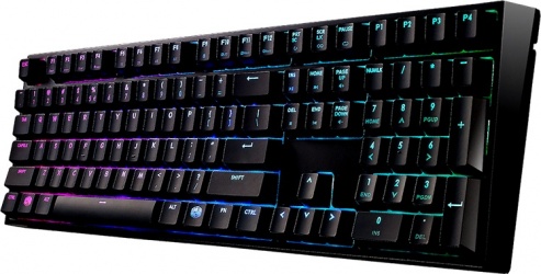 Teclado Gamer Cooler Master MasterKeys Pro L RGB, Teclado Mecánico, Cherry MX Red, Alámbrico, Negro (Inglés) 