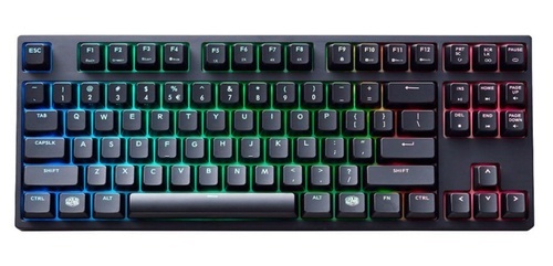 Teclado Gamer Cooler Master MasterKeys Pro S RGB, Teclado Mecánico, Cherry MX Red, Alámbrico, Negro (Inglés) 