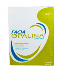 Copamex Papel Facia Opalina 225g/m², 100 Hojas de Tamaño Carta, Blanco 