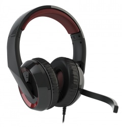 Corsair Audífonos Gamer Raptor HS40, Alámbrico, 2.7 Metros, USB, Negro/Rojo 