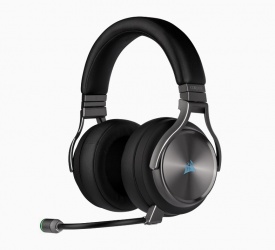 Corsair Audífonos Gamer Virtuoso RGB Wireless SE 7.1, Inalámbrico, USB + 3.5mm, Negro/Plata 