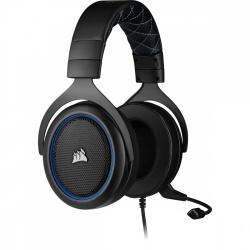Corsair Audífonos Gamer HS50 PRO STEREO, Alámbrico, 1.8 Metros, 3.5mm, Negro/Azul 