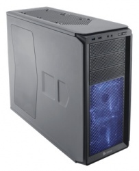 Gabinete Corsair 230T Graphite Series, Midi-Tower, ATX, USB 3.0, Gris/Azul, sin Fuente 