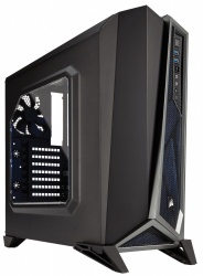 Gabinete Gamer Corsair SPEC-ALPHA con Ventana, Midi-Tower, ATX/micro-ATX/mini-iTX, USB 2.0, sin Fuente, Negro/Plata 