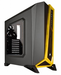 Gabinete Corsair Carbide Spec-Alpha con Ventana, Midi-Tower, ATX/micro-ATX/mini-ATX, USB 3.0, sin Fuente, Negro/Amarillo 
