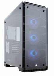 Gabinete Corsair Crystal 570X con Ventana LED RGB, Midi-Tower, ATX/Micro-ATX/Mini-ITX, USB 3.0, sin Fuente, Negro 
