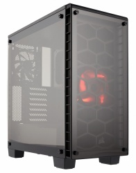 Gabinete Corsair Crystal Series 460X con Ventana, Midi-Tower, ATX/Micro-ATX/Mini-ITX, USB 3.0, sin Fuente, Negro 