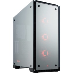 Gabinete Corsair Crystal 570X con Ventana RGB, Midi-Tower, ATX/Micro ATX/Mini-ITX, USB 3.0, sin Fuente, Negro 