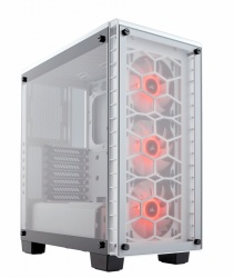 Gabinete Corsair Crystal 460X RGB con Ventana, Midi-Tower, ATX/Micro-ATX/Mini-ITX, USB 3.0, sin Fuente, Blanco 