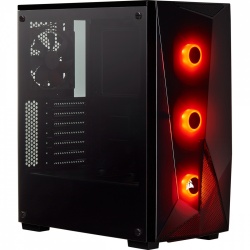 Gabinete Corsair SPEC-DELTA RGB con Ventana, Midi-Tower, ATX/Micro-ATX/Mini-ITX, USB 3.0, sin Fuente, Negro 