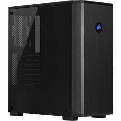 Gabinete Corsair Carbide 175R RGB con Ventana, Midi-Tower, ATX/Micro-ATX/Mini-ITX, USB 3.1, sin Fuente, 1 Ventilador Instalado RGB, Negro 