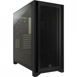 Gabinete Corsair 4000D Airflow, Midi-Tower, ATX/EATX/Micro-ATX/Mini-ITX, USB 3.0, sin Fuente, 2 Ventiladores Instalados, Negro ― el equipo tiene manchas de espuma para empaques. 