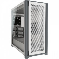 Gabinete Corsair iCUE 5000D RGB AIRFLOW, Midi-Tower, ATX/EATX/Micro-ATX/Mini-ITX, USB 3.0, sin Fuente, 3 Ventiladores Instalados, Blanco  