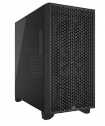 Gabinete Corsair 3000D Airflow con Ventana, Midi-Tower, ATX, USB 3.0, sin Fuente, 2 Ventiladores Instalados, Negro 
