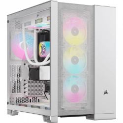 Gabinete Corsair 6500D AIRFLOW, Midi-Tower, ATX/EATX/Micro-ATX/Mini-ITX, USB 3.0, sin Fuente, sin Ventiladores Instalados, Blanco 