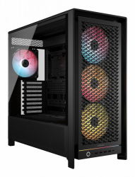 Gabinete Corsair Frame 5000D RS, Midi-Tower, ATX/EATX/Micro-ATX/Mini-ITX, USB 3.0, sin Fuente, 4 Ventiladores Instalados, Negro 