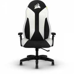 Corsair Silla Gamer TC60, hasta 120Kg, Negro/Blanco 