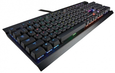 Teclado Corsair Gaming K70 RGB, Mecánico, Cherry MX Red, Alámbrico, USB, Negro 