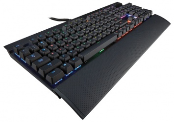 Teclado Gamer Corsair K70 RGB, Teclado Mecánico, Cherry MX Red, Alámbrico, Negro (Inglés) 