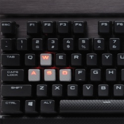 Teclado Gamer Corsair K70 LED Red, Teclado Mecánico, Cherry MX Red, Alámbrico, Negro 
