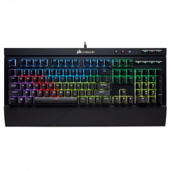 Teclado Gamer Corsair K68 LED RGB, Teclado Mecánico, Cherry MX Red, Alámbrico, Negro (Español) 