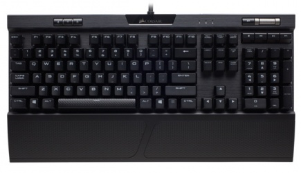 Teclado Gamer Corsair K70 RGB MK.2, Teclado Mecánico, Cherry MX Speed, Alámbrico, Negro (Inglés) 