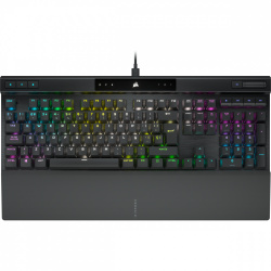 Teclado Gamer Corsair K70 PRO RGB, Teclado Mecánico, Cherry MX Red, Alámbrico, Negro, Español 