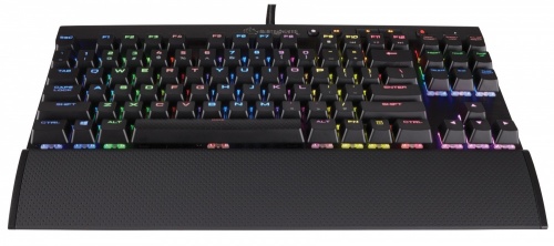 Teclado Gamer Corsair K65 RGB RAPIDFIRE, Teclado Mecánico, Cherry MX Speed, Alámbrico, Negro (Español) 