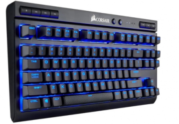Teclado Gamer Corsair K63 LED RGB TKL, Teclado Mecánico, Cherry MX Red, Inalámbrico, USB/Bluetooth, Negro, Inglés 