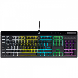Teclado Gamer Corsair K55 RGB PRO LITE, Alámbrico, Negro (Ingles) 