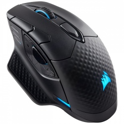 Mouse Gamer Corsair Óptico Dark Core RGB, Inalámbrico, Bluetooth, 16.000DPI, Frecuencia Seleccionable, Negro 