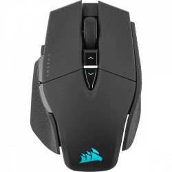 Mouse Gamer Ergonómico Corsair M65 RGB, Inalámbrico, Óptico, 26.000DPI, RF Wireless/Bluetooth/USB-A, Negro 