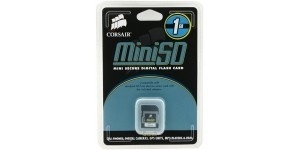 Memoria Flash Corsair, 1GB MiniSD 
